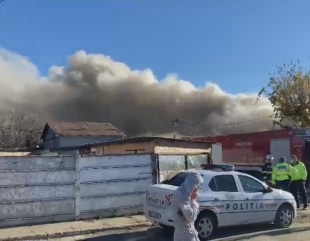 Incendiu violent la Constanța