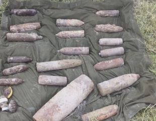 Muniție neexplodată asanată de ISU Dobrogea