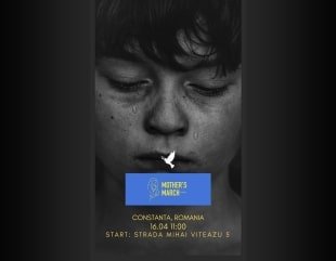 Mamele din Ucraina protestează față de război