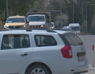 Sens giratoriu la intrare în Mamaia