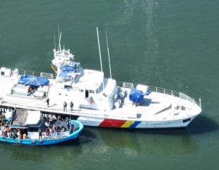 Misiune de salvare a zeci de migranți, în Marea Neagră