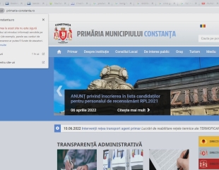 Site-ul Primăriei Constanța, “nesigur și periculos”