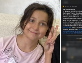 Mesaj Ro-Alert pentru găsirea unei fetițe
