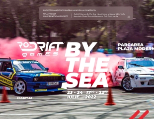 Spectacol de drifturi în parcarea de la Plaja Modern