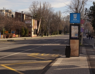Stații de autobuz, la toamnă