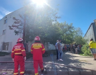 Incendiu în cartierul Henri Coandă