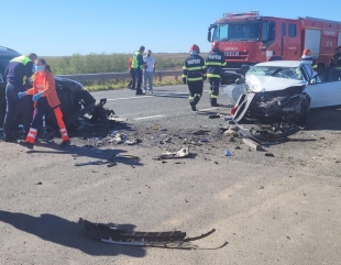 Accident cu patru victime la ieșire din Ciocârlia