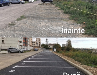Spațiu public urban, reamenajat pentru a crea noi locuri de parcare&nbsp;