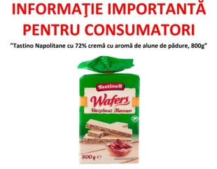 Napolitane cu SALMONELLA, retrase din magazine