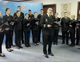 Colindătorii în uniformă, la Consiliul Județean Constanța
