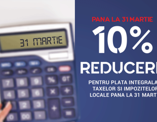 Bonificații pentru plata taxelor până la 31 martie