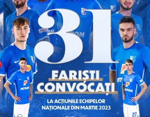31 de ”fariști” convocați la loturile Naționale