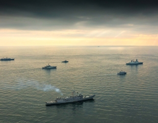 Exerciții de război pe Marea Neagră și în Delta Dunării