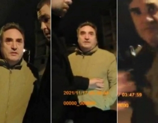 Mihai Lupu filmat în timp ce amenință un polițist local