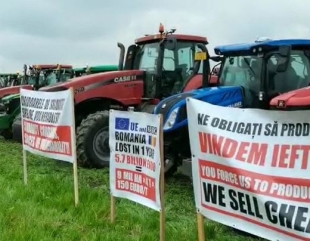 Protest al fermierilor în Portul Constanța