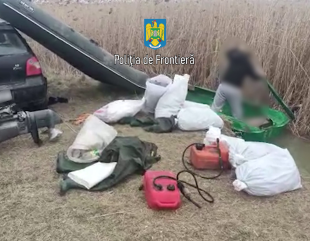 150 de kilograme de pește braconate, în Deltă