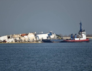 Explozie la o navă în Șantierul Naval Midia