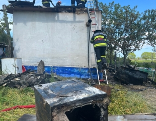 Incendiu la o locuință din Tulcea