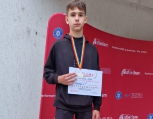 Vicecampion național la atletism la 13 ani