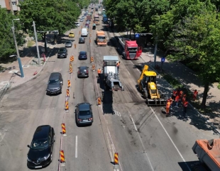 Lucrări pe B-dul 1 Mai