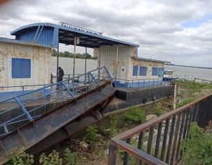 Ambarcațiune a Gărzii de Coastă, scufundată pe Brațul Chilia