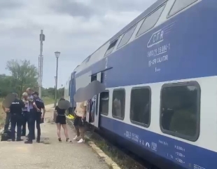 Lovit de tren în gara Eforie Sud
