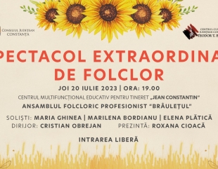Spectacol de folclor la Centrul ”Jean Constantin”