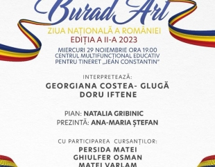 Spectacol gratuit de 1 Decembrie: „BuradArt – Ziua Națională a României”