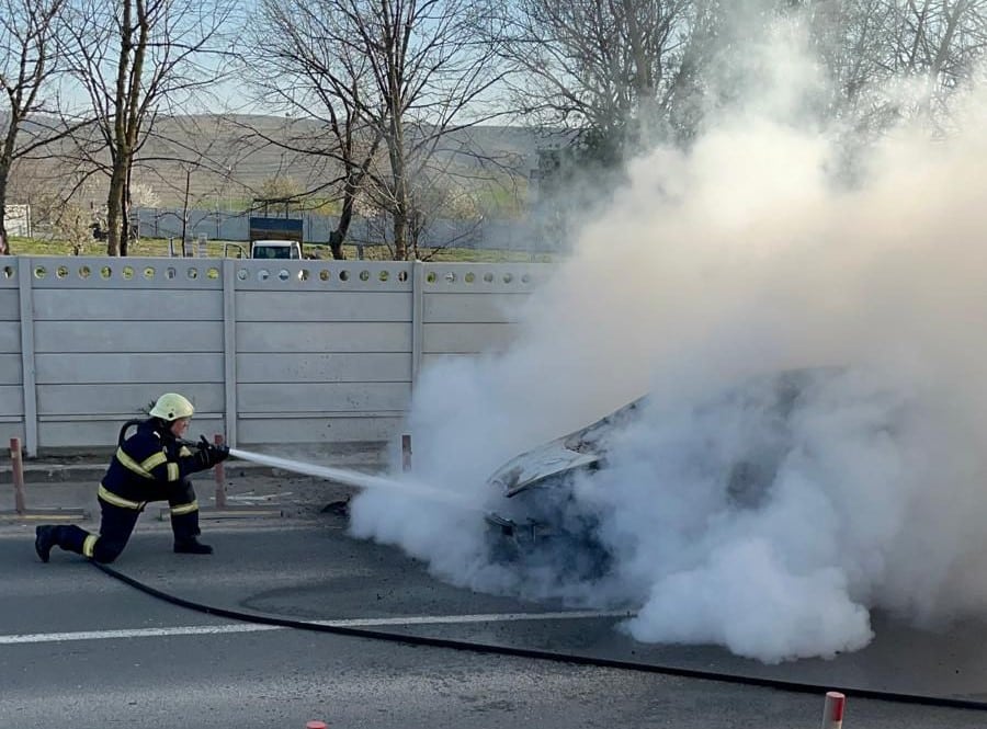 Incendiu auto în municipiul Tulcea