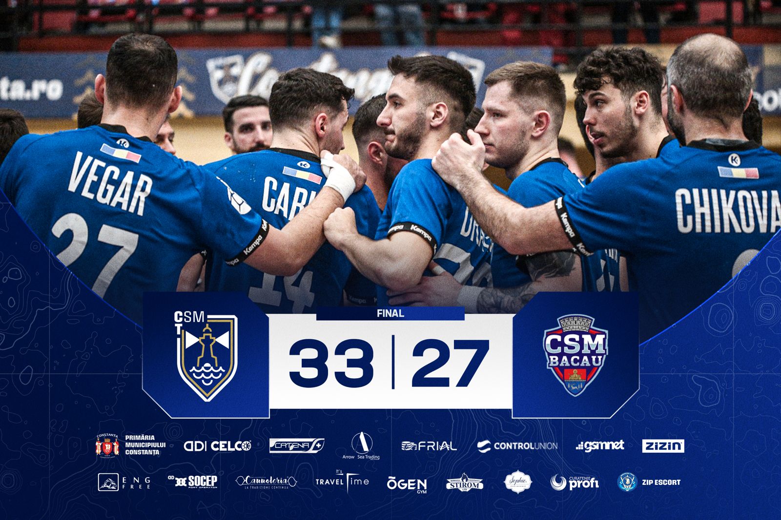 CSM Constanța a opta victorie consecutivă în Liga Zimbrilor după o revenire spectaculoasă împotriva echipei din Bacău!