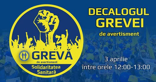 Grevă de avertisment în domeniul sănătății