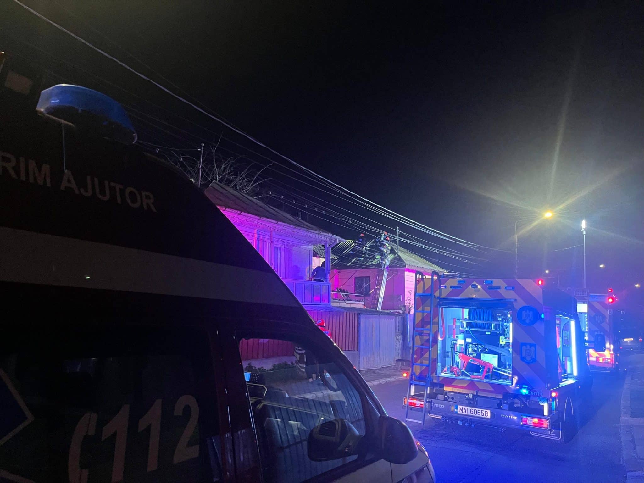 Incendiu la o casă din Tulcea