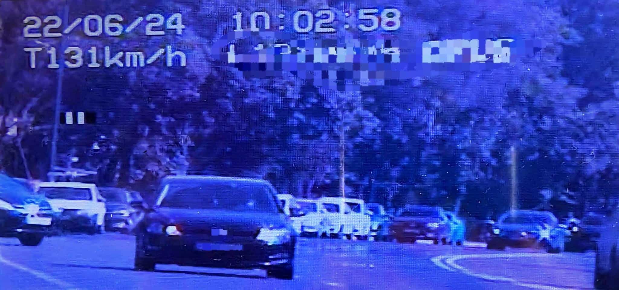 Șofer vitezoman surprins cu 131 km/h pe bulevardul 1 Mai