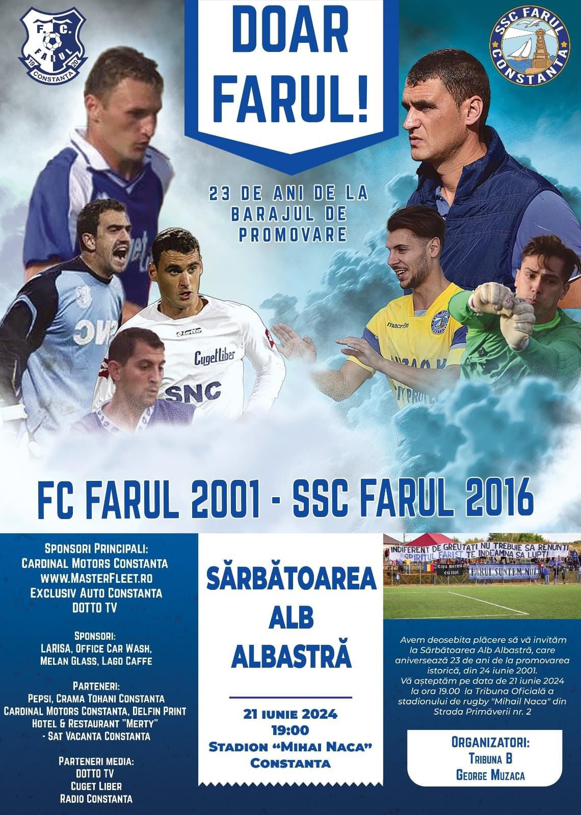 Sărbătoarea alb-albastră pe stadionul Mihail Naca din Constanța
