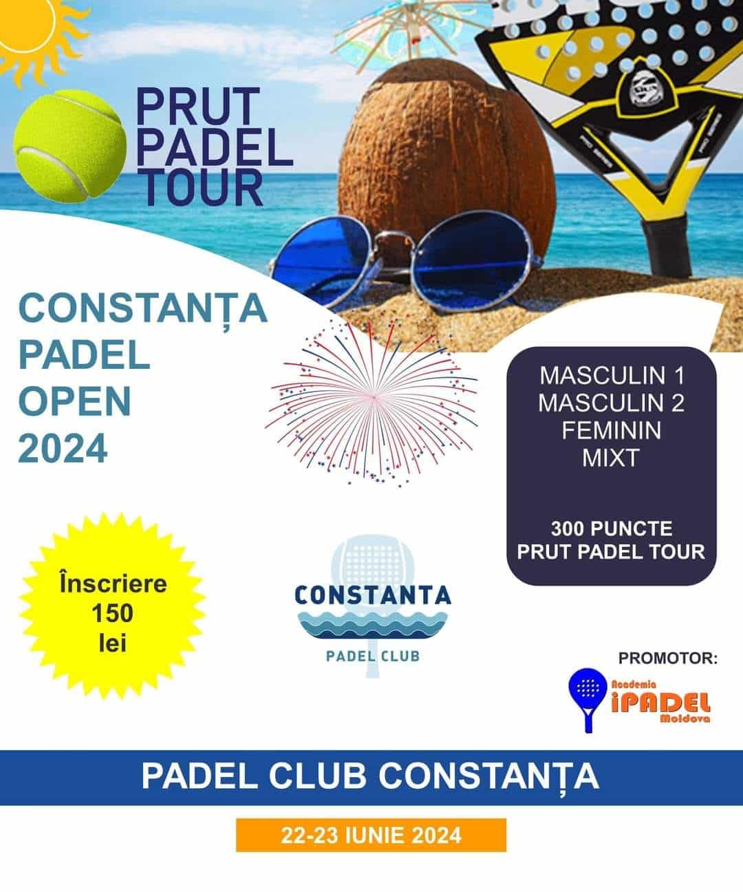 Prut Padel Tour ajunge la Constanța, în week-end