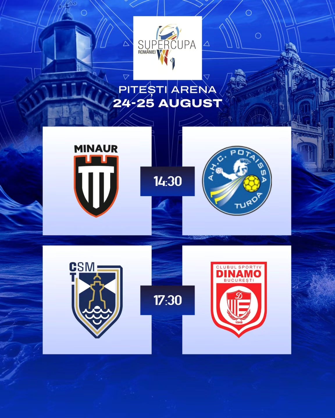 CSM Constanța debut în noul sezon contra campioanei Dinamo