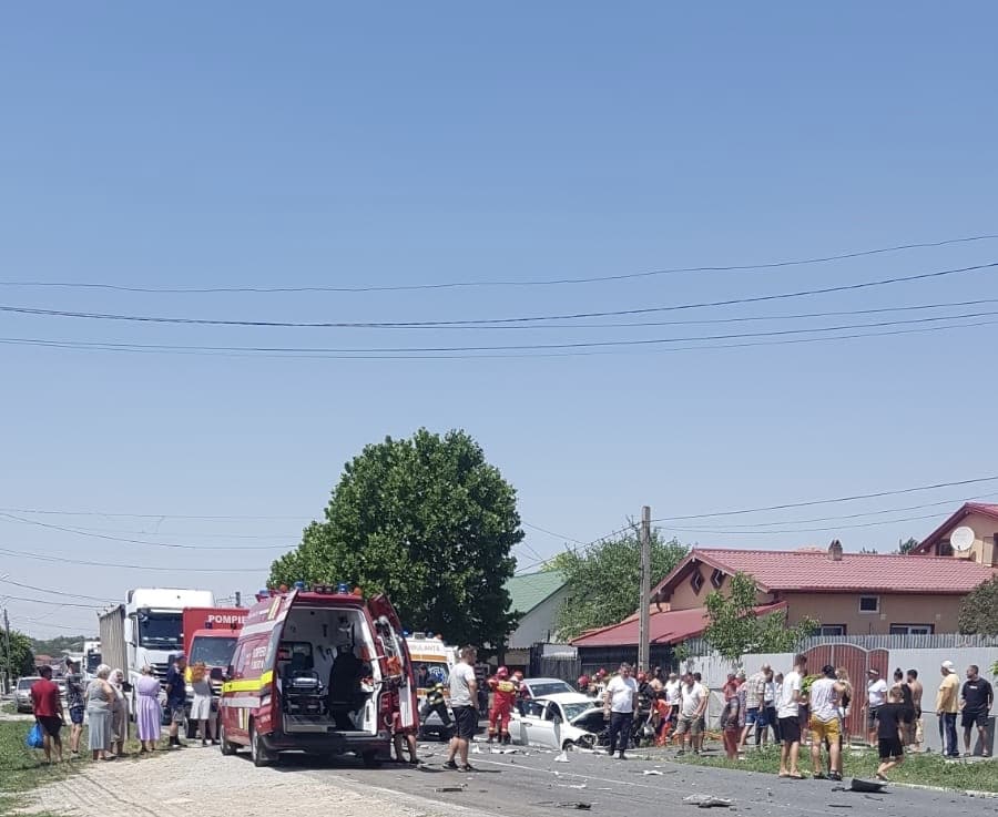 Accident grav la Satu Nou. Intervine elicopterul SMURD
