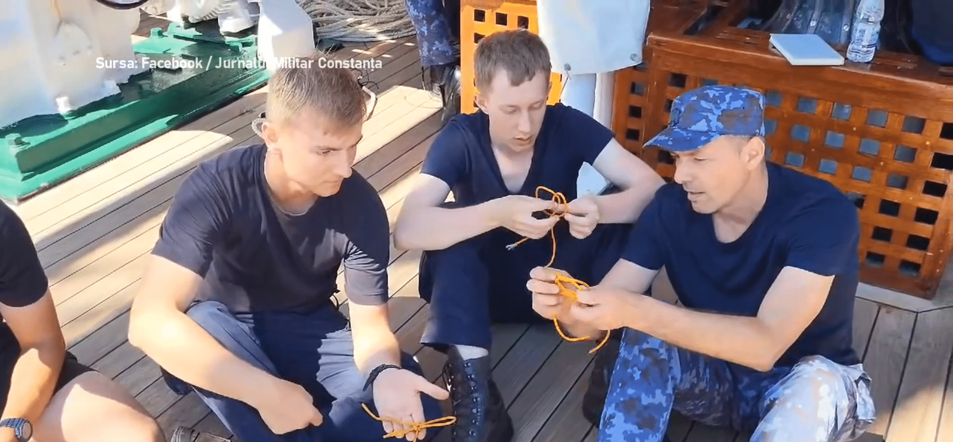 Nodurile marinărești, provocare pentru tinerii cadeți