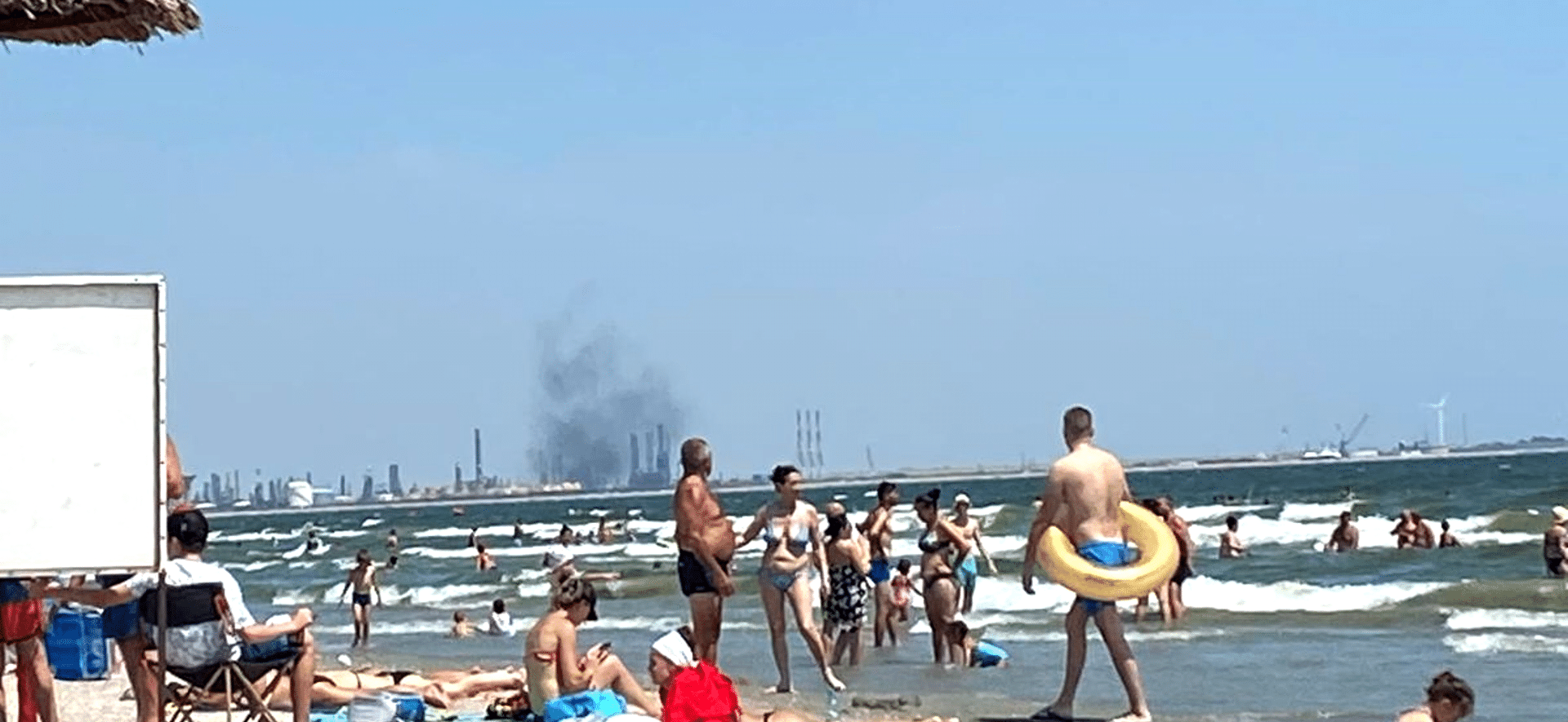 Incendiu la Petromidia din cauza caniculei