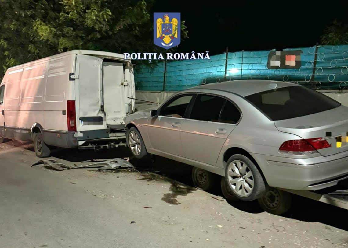 Bărbat beat, drogat și fără permis a lovit o mașină și a fugit de la fața locului