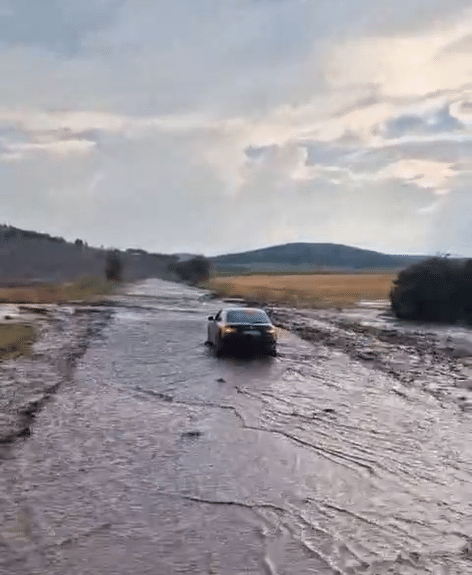 VIDEO. Tulcea: 12 autoturisme și un microbuz, surprinse de viitură, în Horia