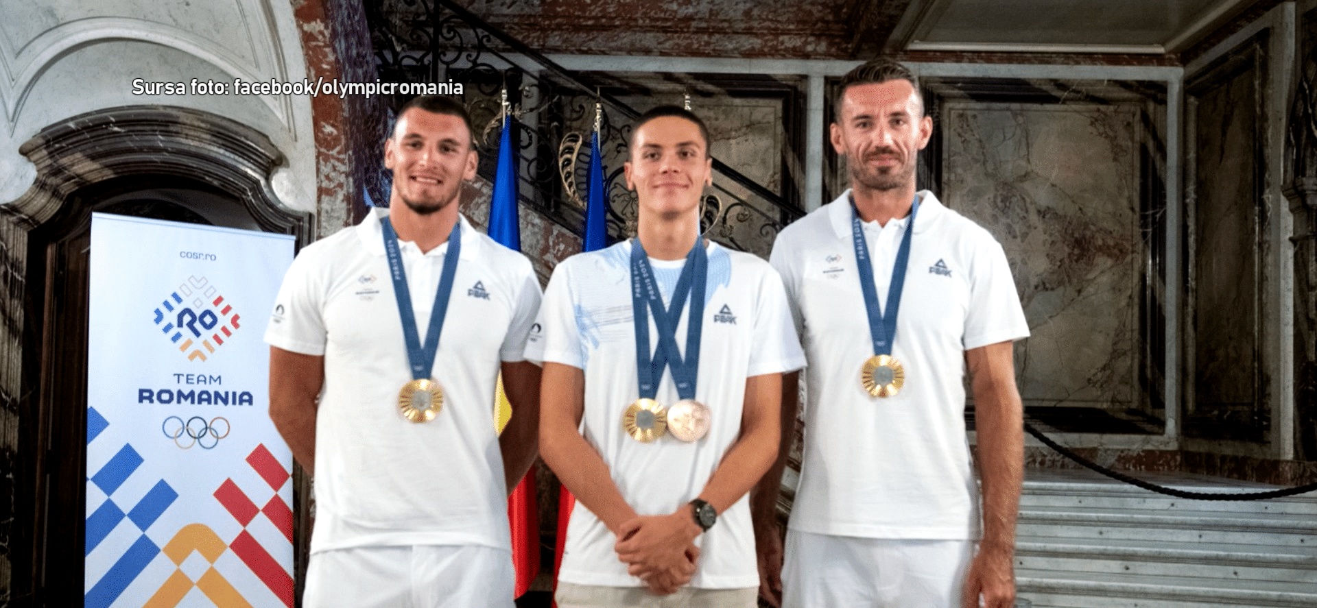 David Popovici și canotorii olimpici, sărbătoriți la Casa României din Paris