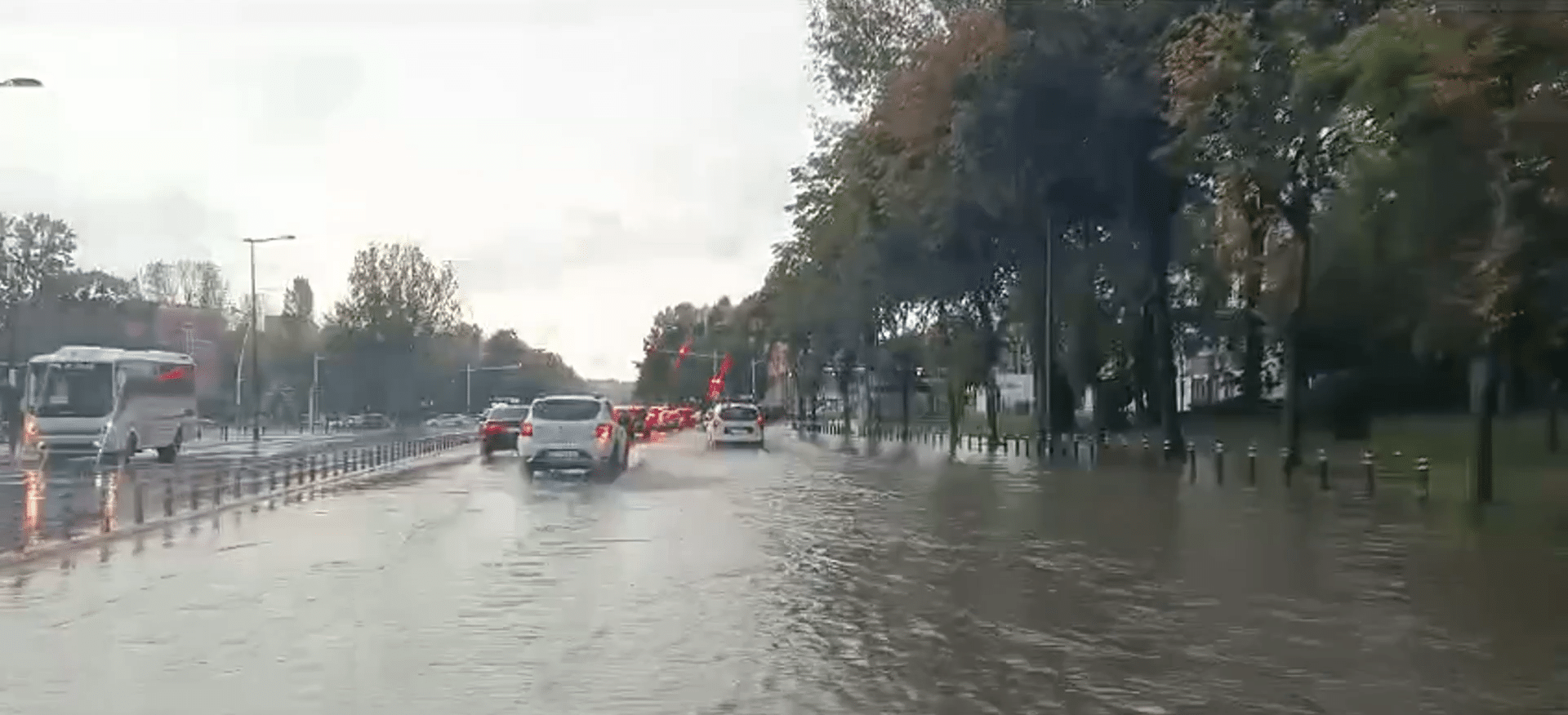 Cod portocaliu de inundații, pe litoral
