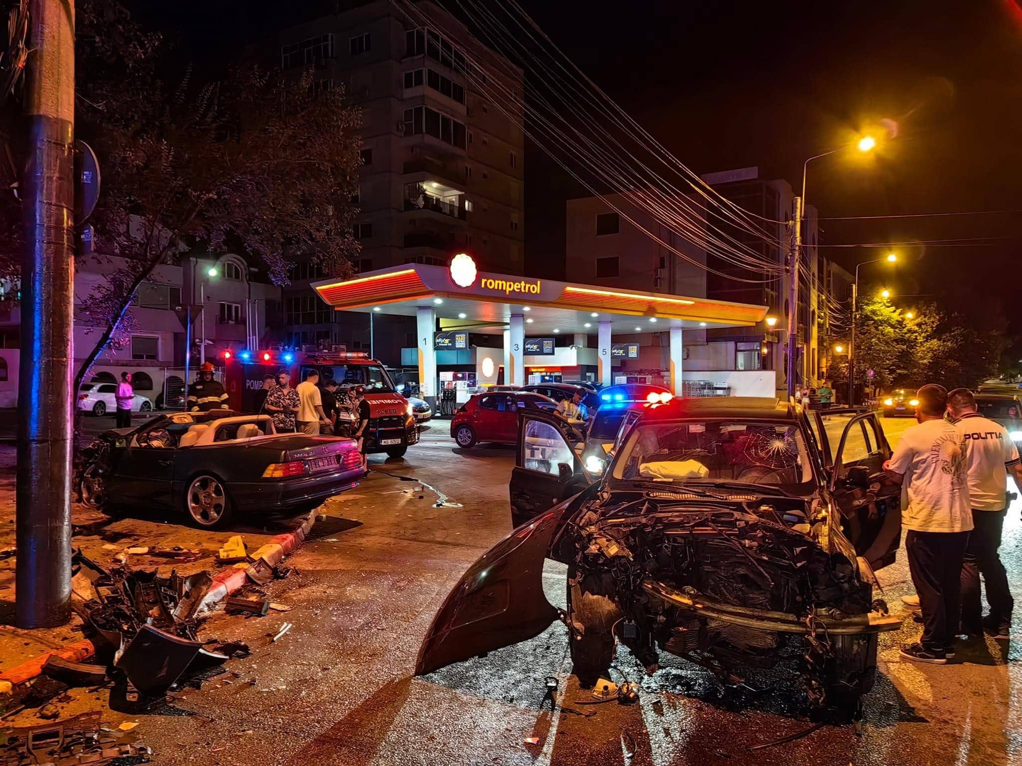 Accident rutier grav la intersecția străzilor Soveja și Primăverii. Cinci persoane au ajuns la spital