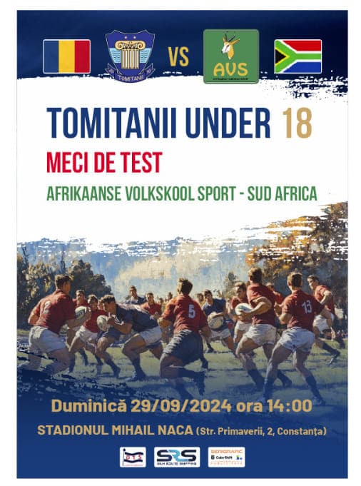 Tomitanii Constanța, meci contra unei echipe din Africa de Sud