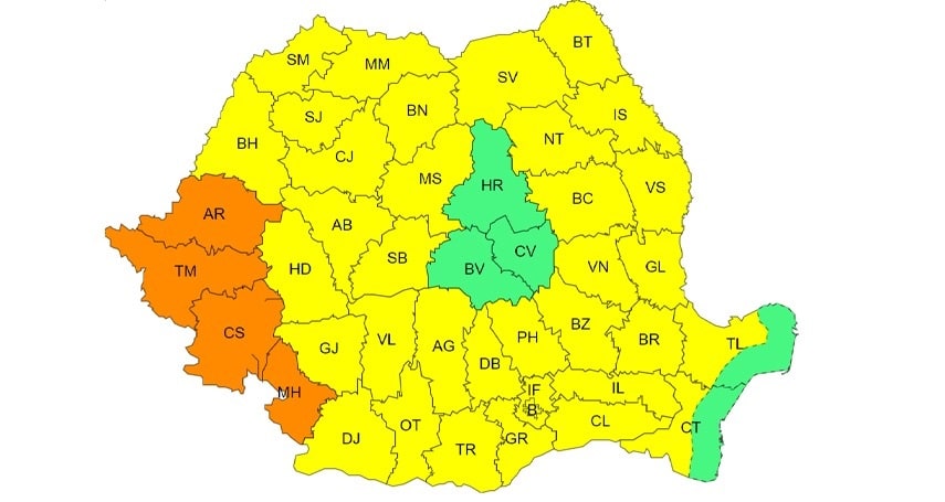 ANM: Dobrogea, sub cod galben de caniculă