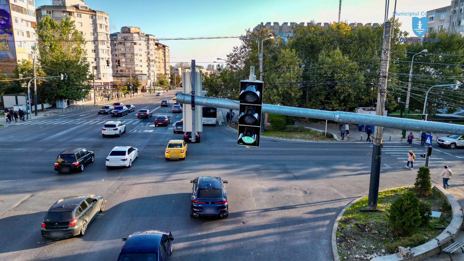 Un nou sistem de semaforizare în intersecția bulevardului Tomis și strada Soveja