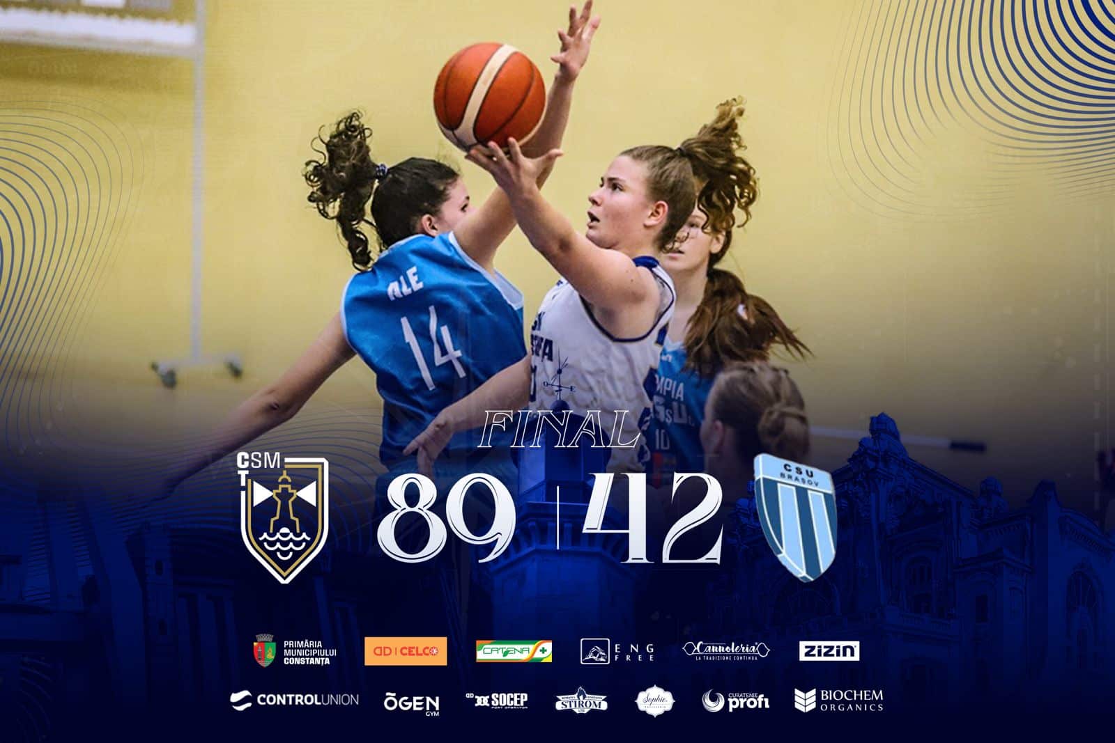 Victorie categorică pentru CSM Constanța în debutul sezonului Ligii Naționale de Baschet Feminin