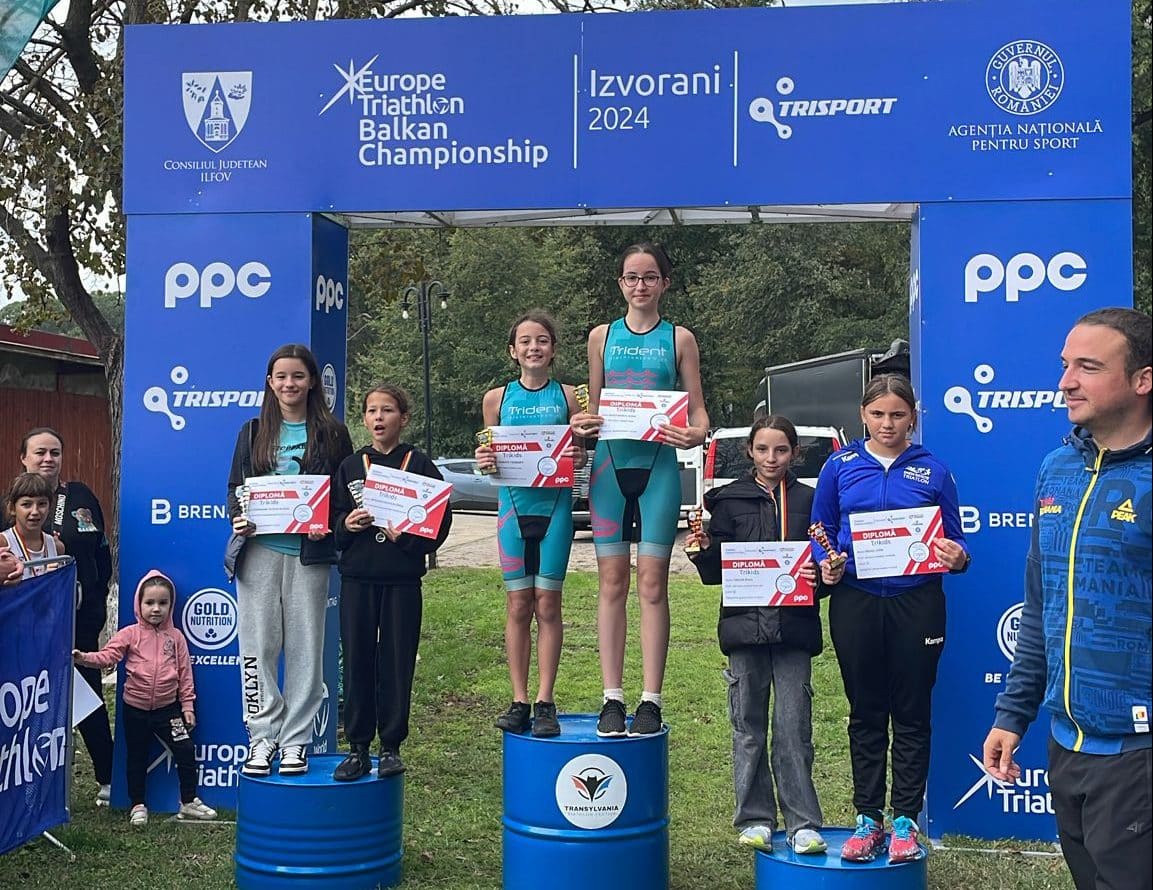 Medalii balcanice și naționale pentru sportivii de la Trident Triathlon Team