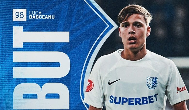 Luca Băsceanu, debut în Superligă la doar 18 ani
